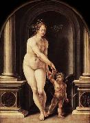 GOSSAERT, Jan (Mabuse) Venus and Cupid oil on canvas